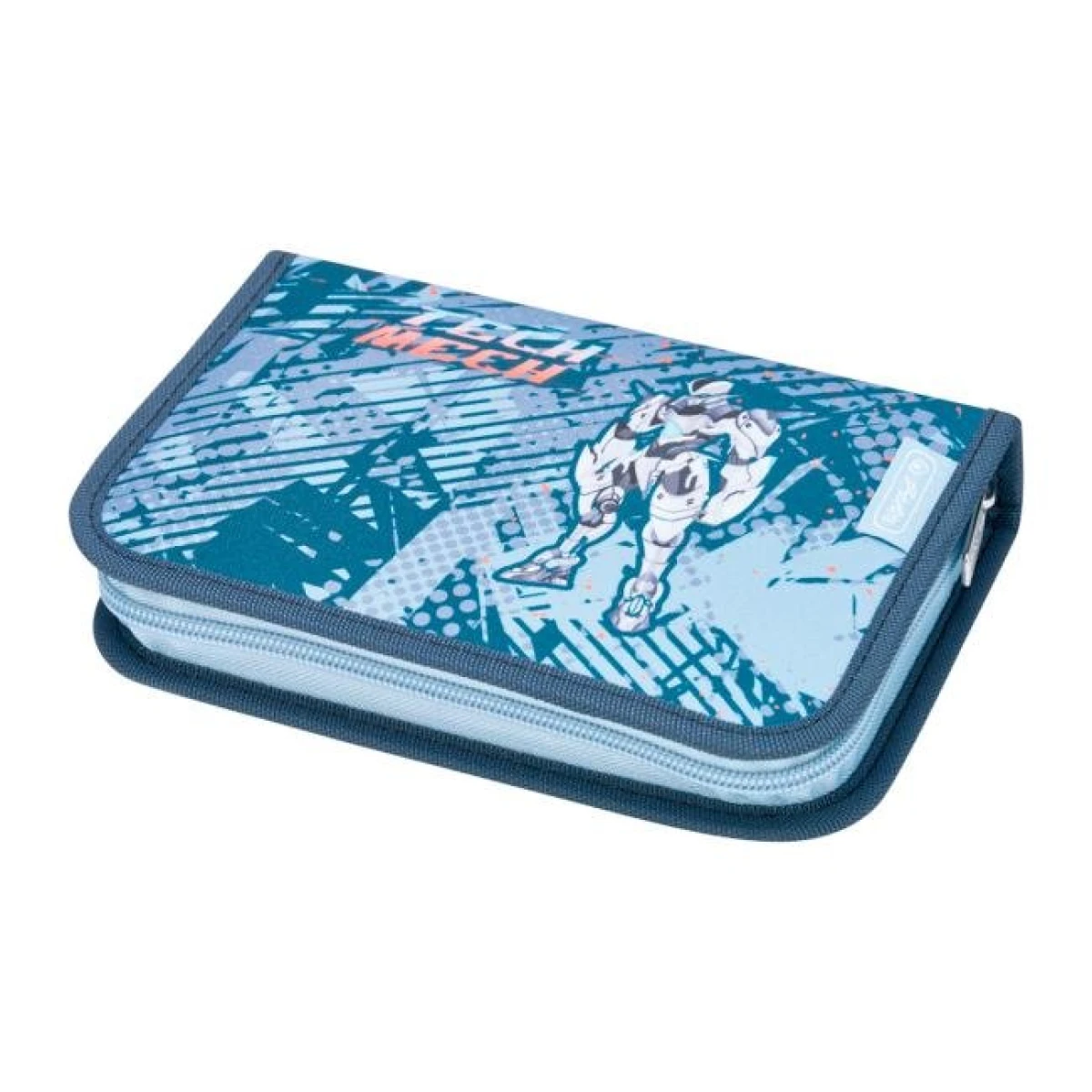 Peračník Herlitz 1-zipsový plný 2-klopý TechMech 