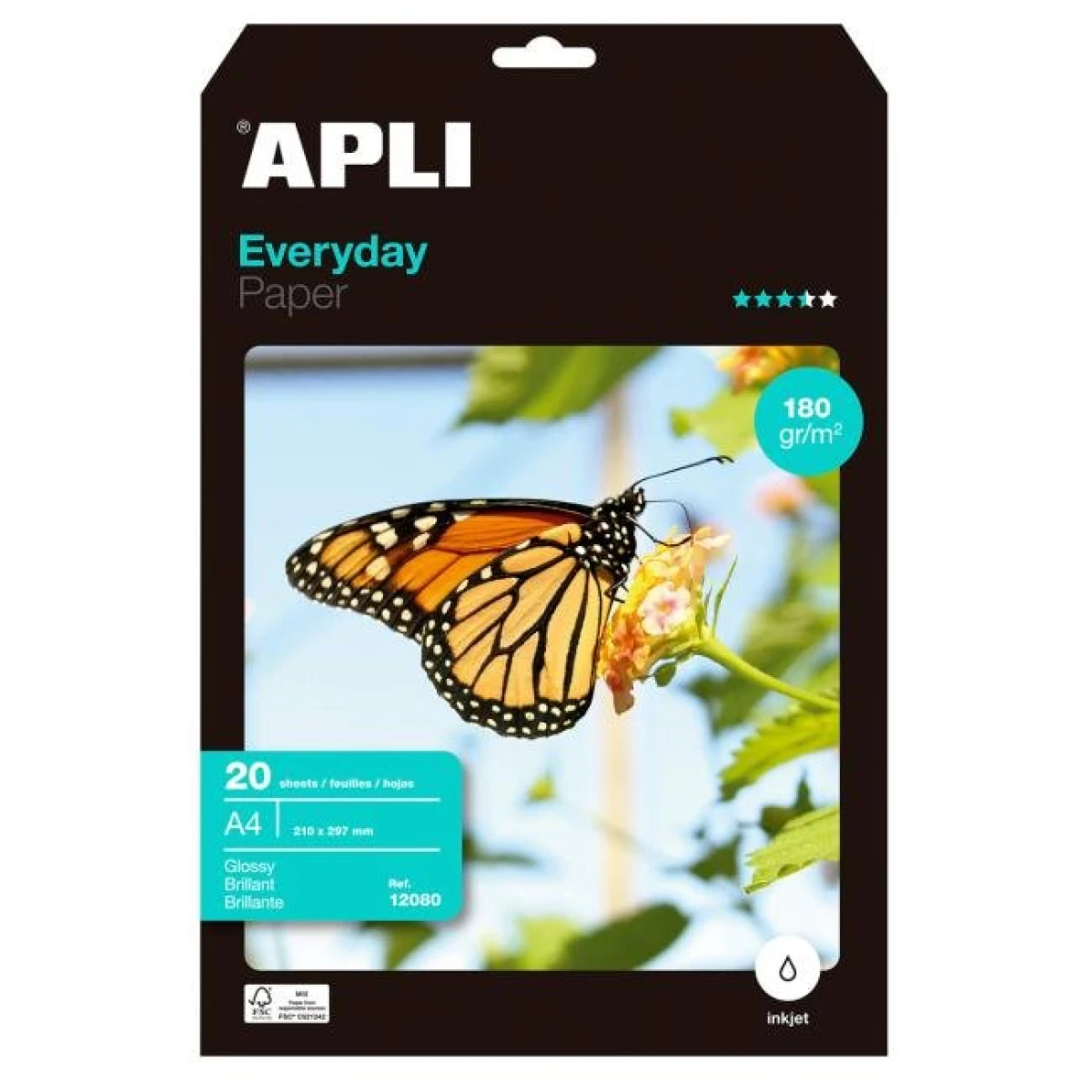 Fotopapier APLI A4 Everyday, 180g, 20 hárkov 
