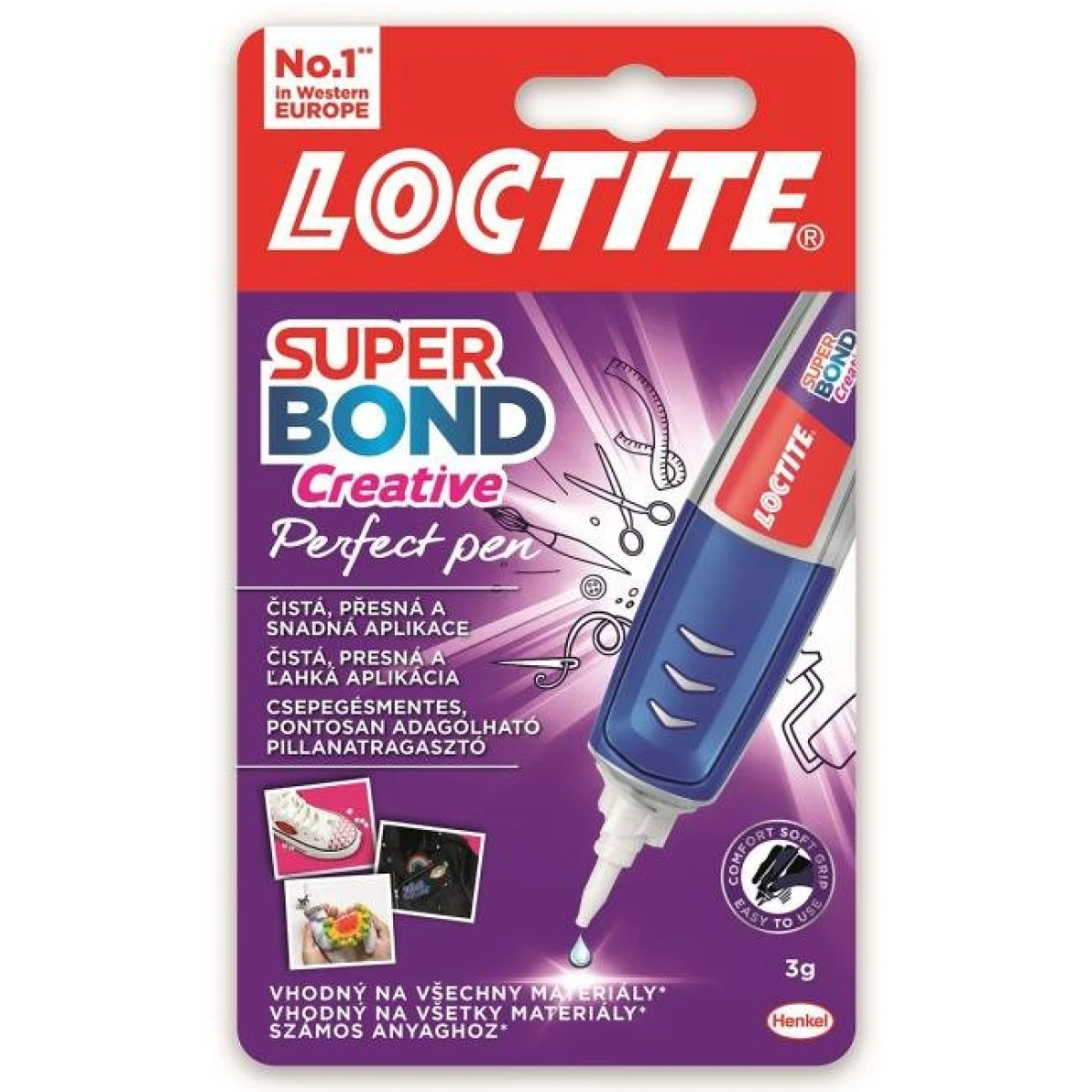 Sekundové lepidlo LOCTITE Super Bond Creative Perfect Pen 3 g 