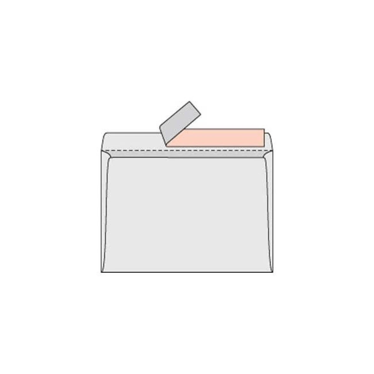 Poštové obálky C6 s páskou, 1000 ks 