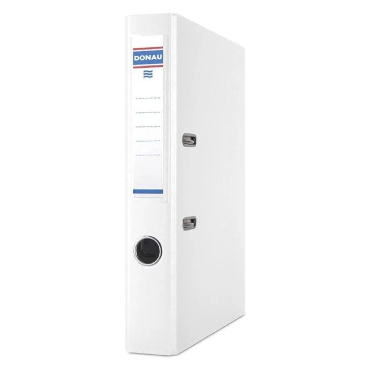 Zakladač pákový DONAU Master, kartón a fólia, A4/50 mm, biely 