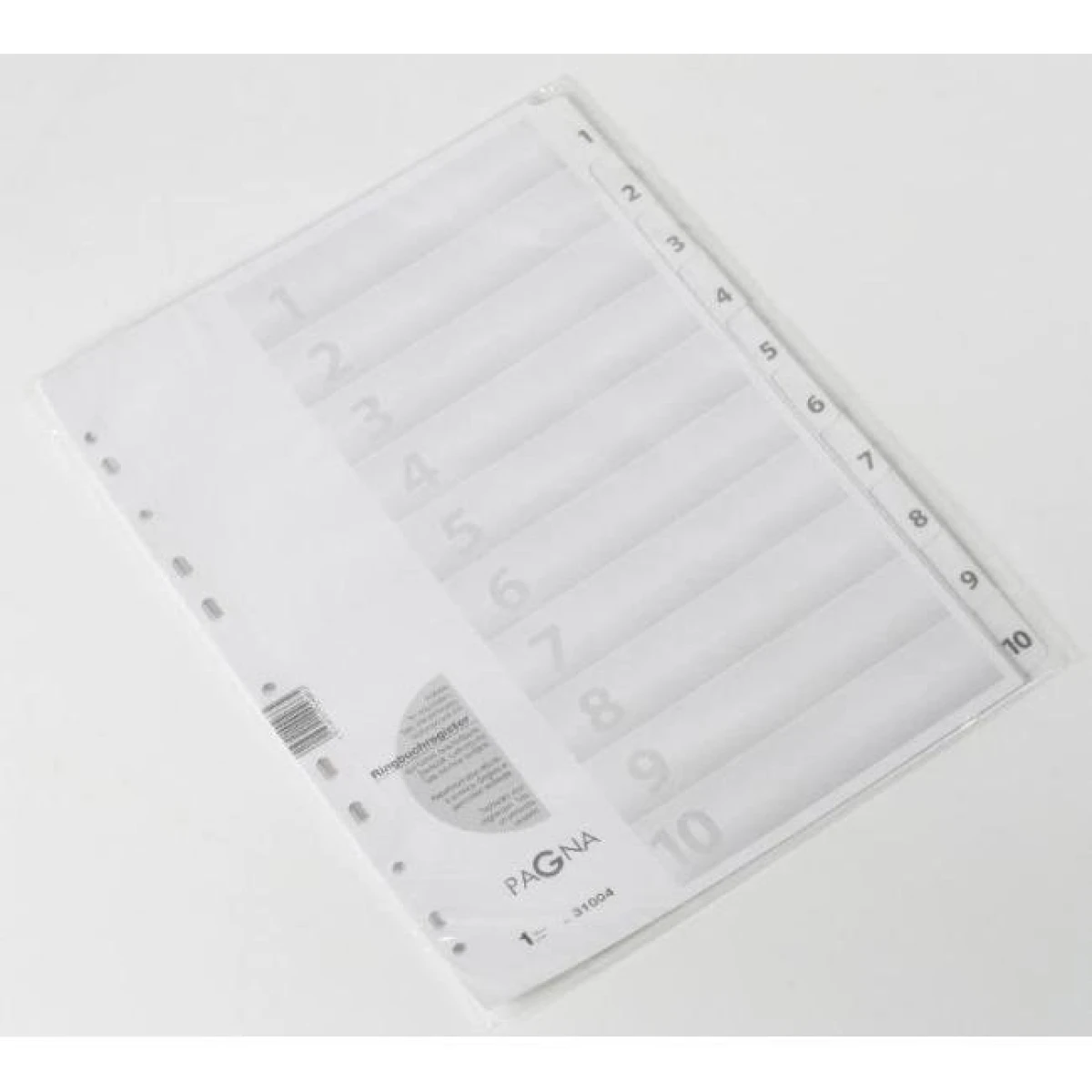 Kartónový rozraďovač PAGNA 10-dielny biely 
