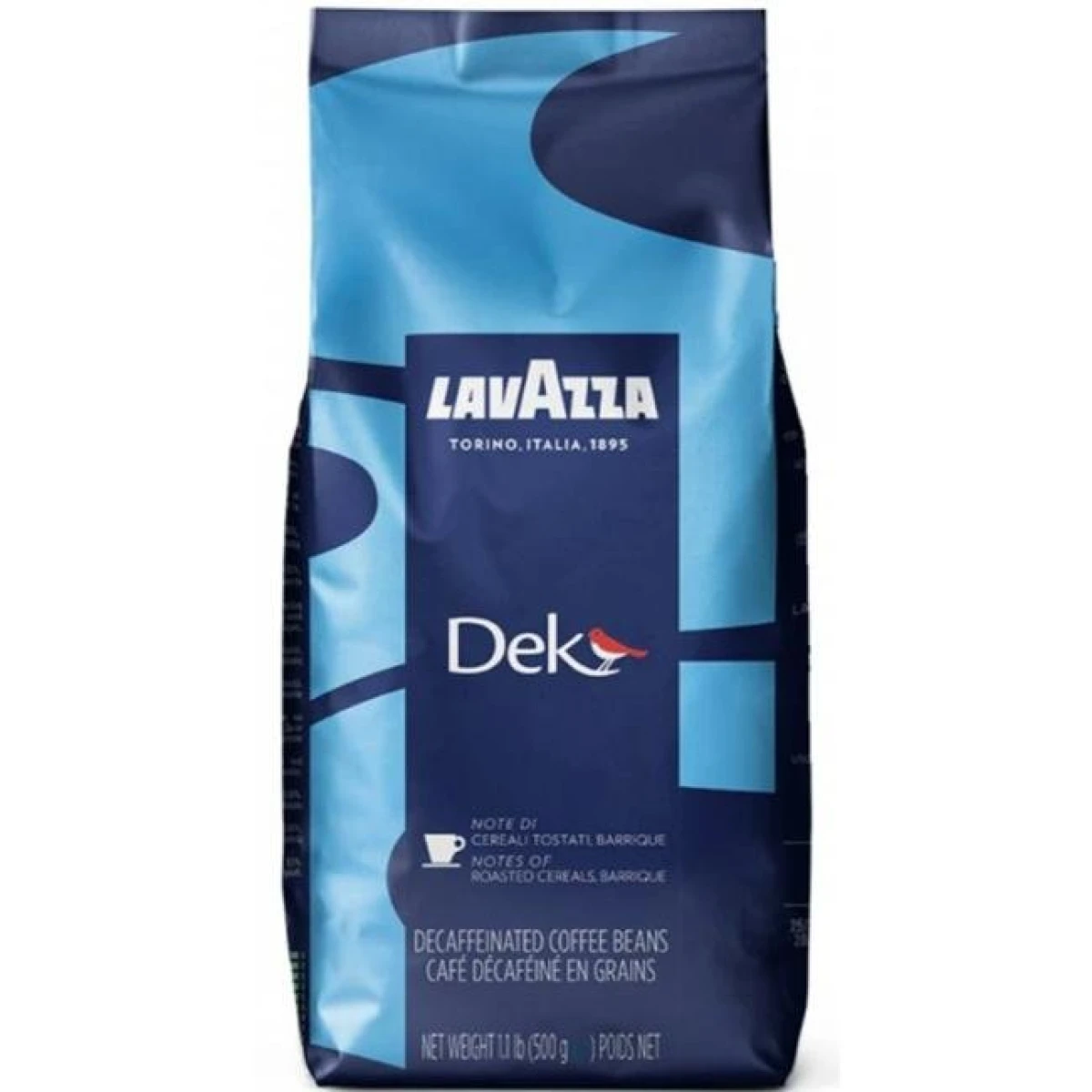 Káva LAVAZZA DEK bezkofeínová, zrnková, 500g 