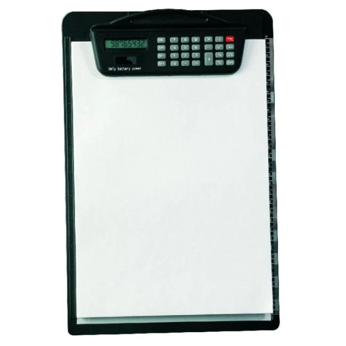 Písacia podložka A4 s kalkulačkou čierna 