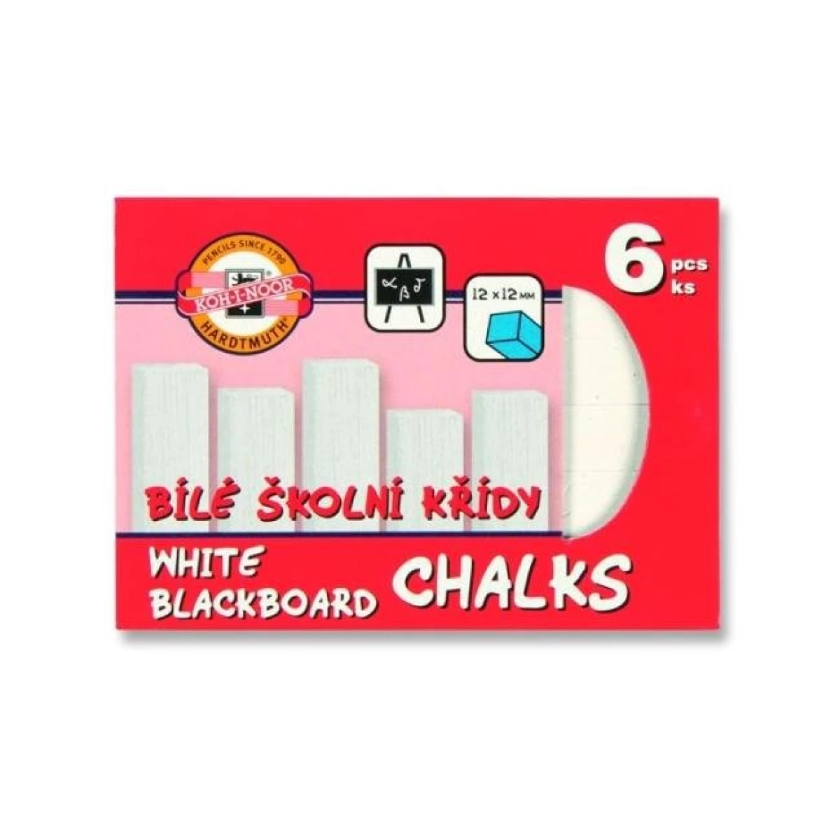 Krieda biela 6 ks 