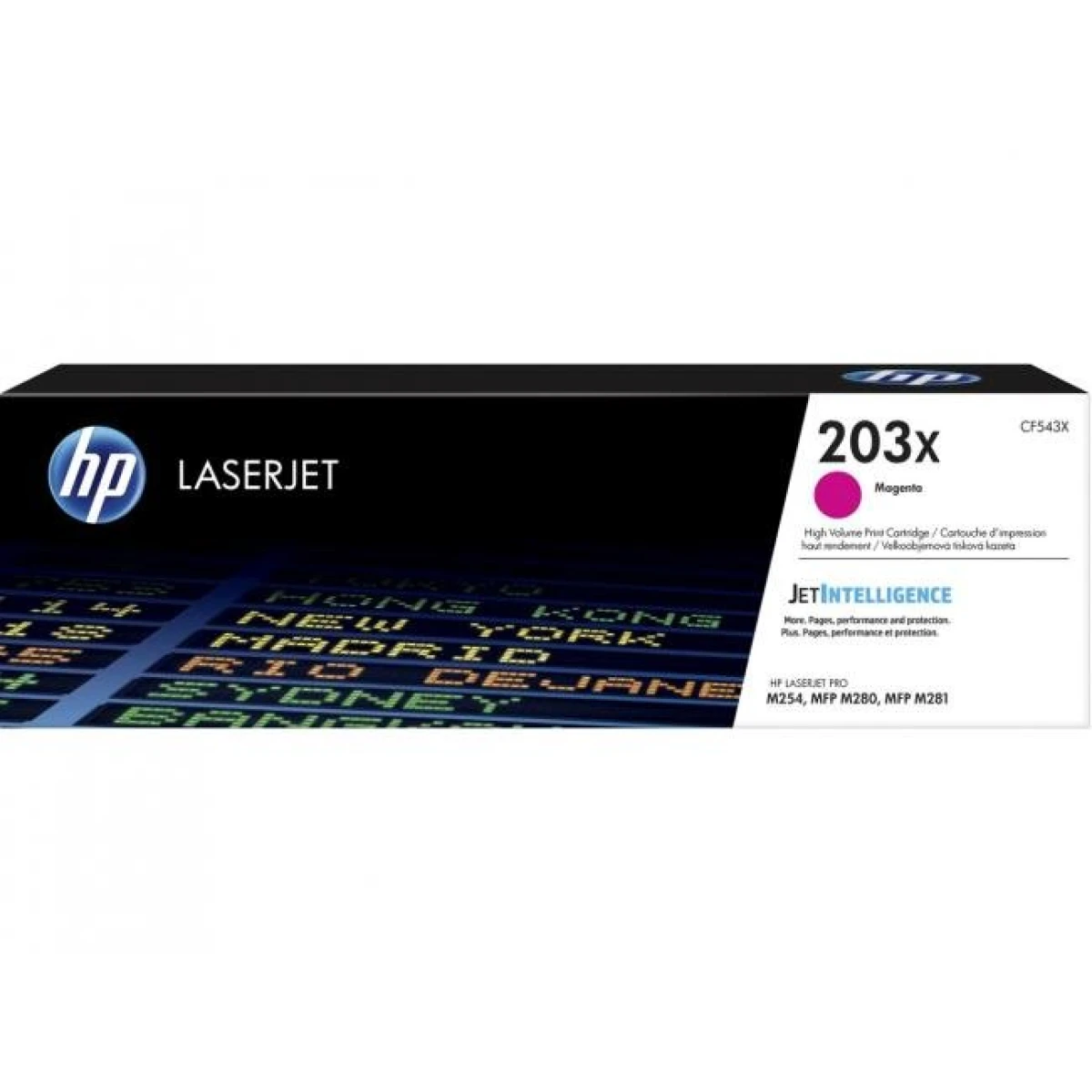 Toner HP CF543X HP 203X magenta (2.500 str.) pre LaserJet Pro M254dw/M280nw/M281fdn