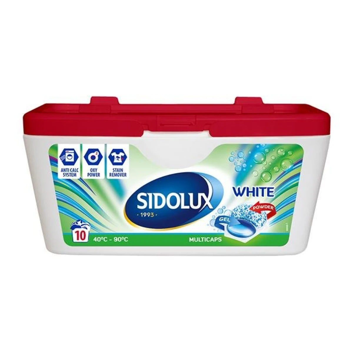 Sidolux pracie kapsuly multicaps white 10 ks 