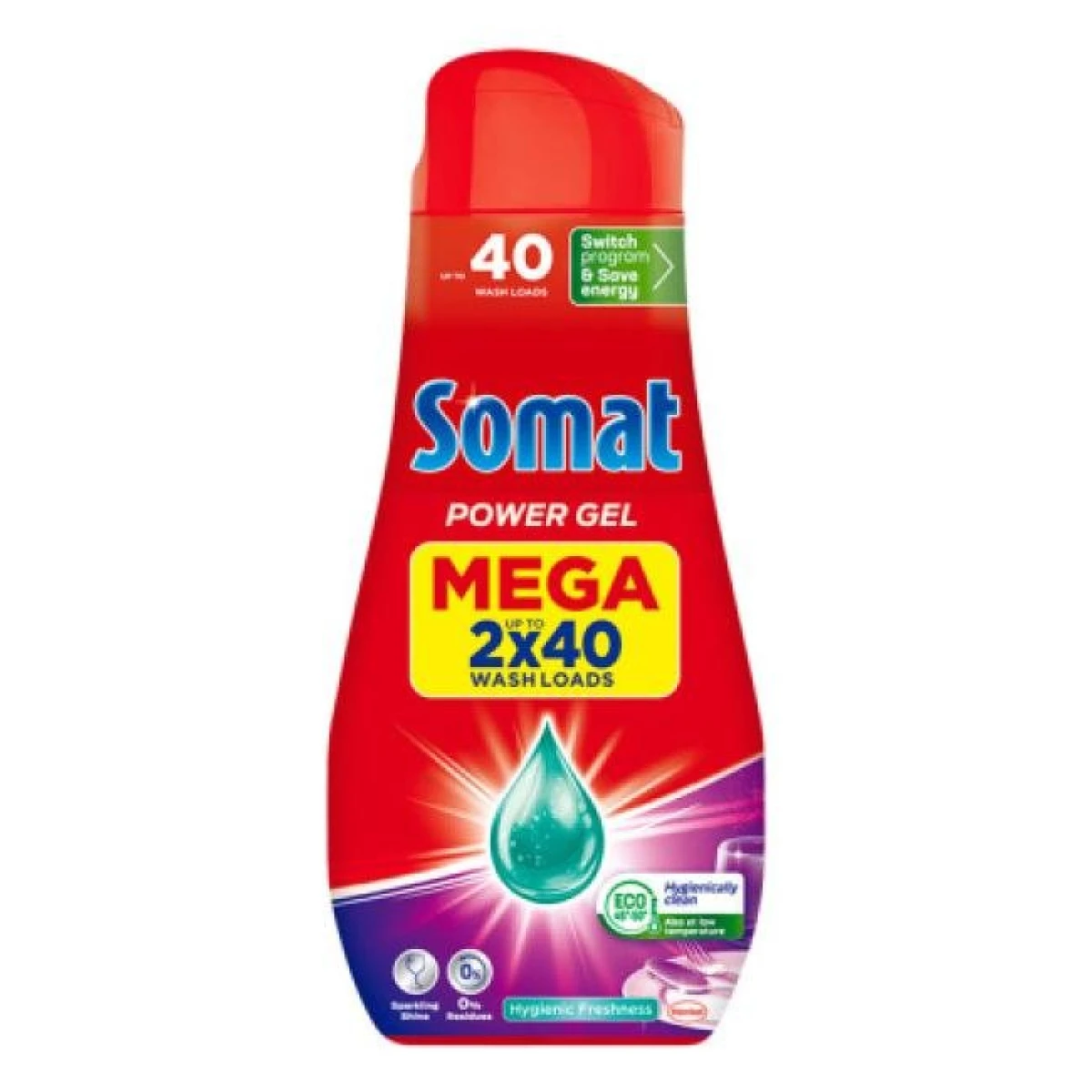 Somat gél do umývačky riadu All in 1 Lemon 1420 ml, 80 dávok 