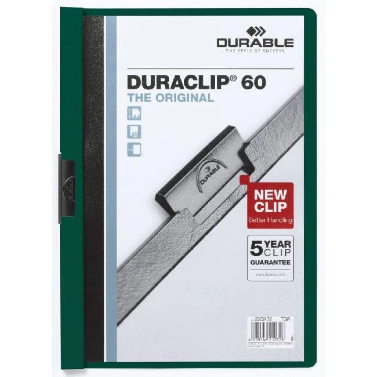 Obal s klipom DURACLIP Original 60 tmavozelený 