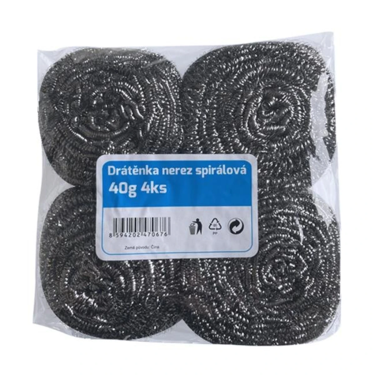 Drôtenka nerezová špirálová 4x40g 