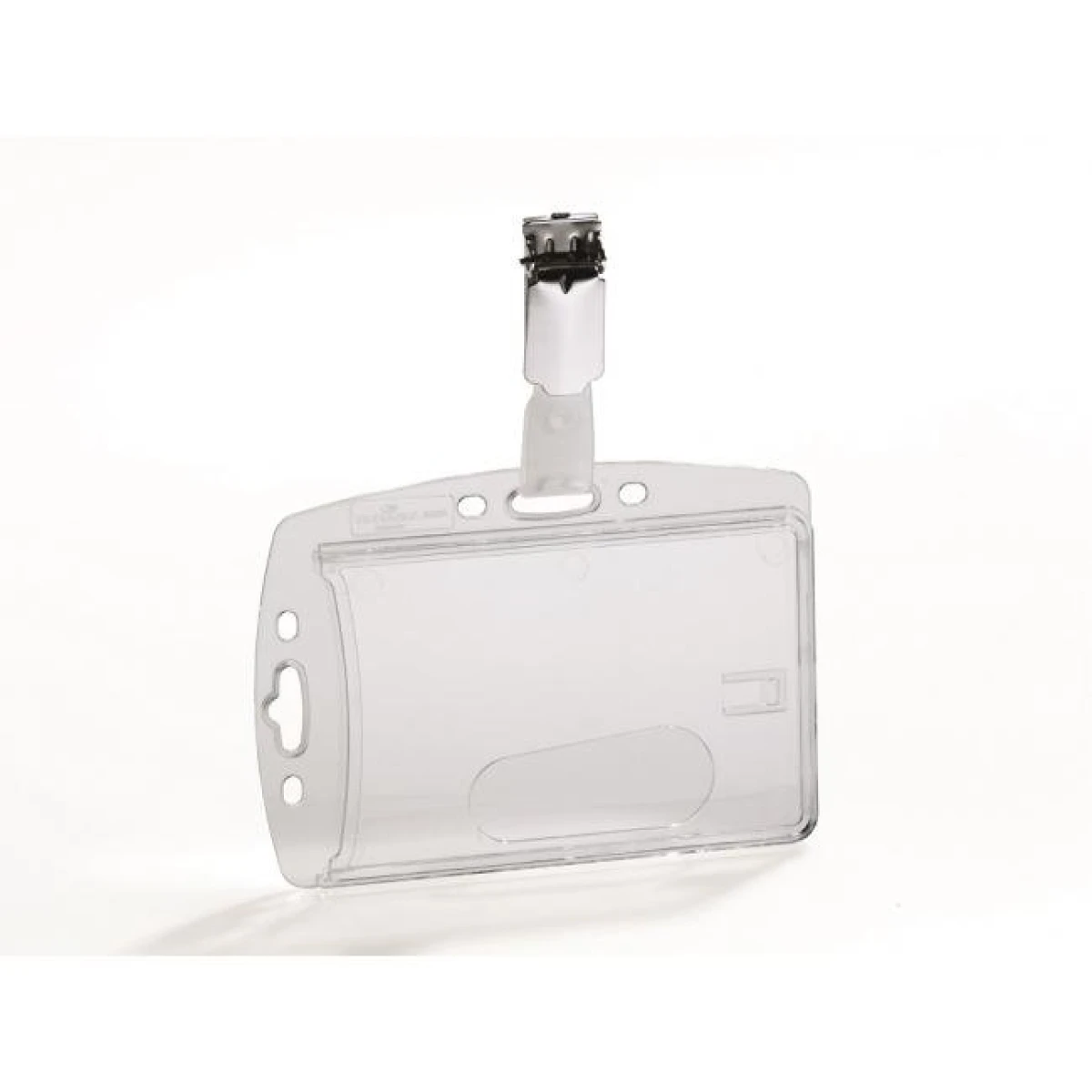 Visačka na plastovú kartu so štipcom DURABLE 85x54mm 25ks 