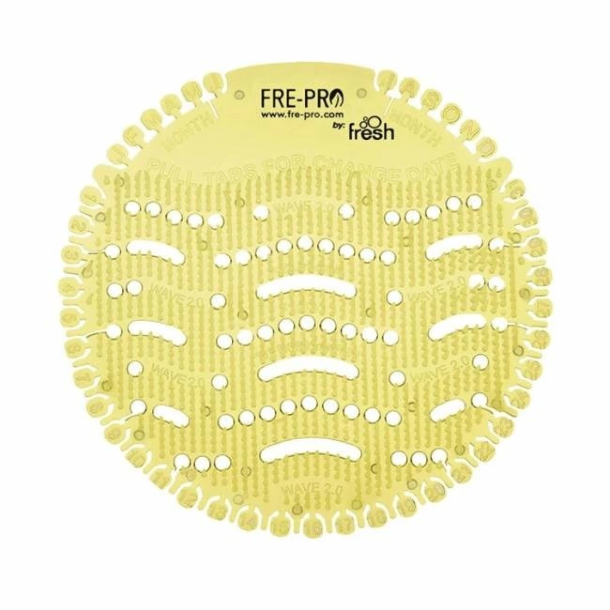 Pisoárové sitko Fre-Pro Wave 2 - Citrón (žlté) 2 ks 