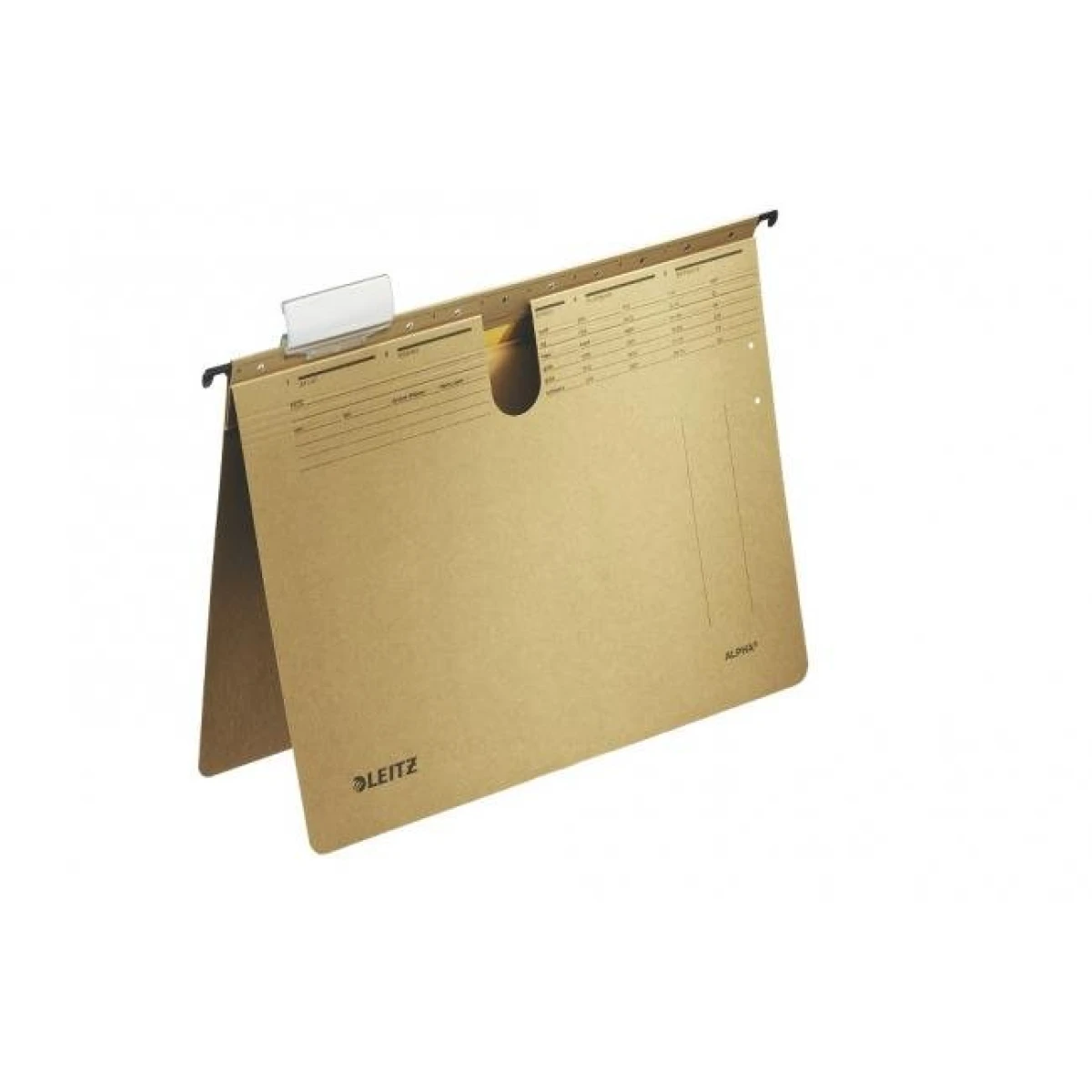 Závesný obal Leitz ALPHA s rýchloviazačom hnedý 