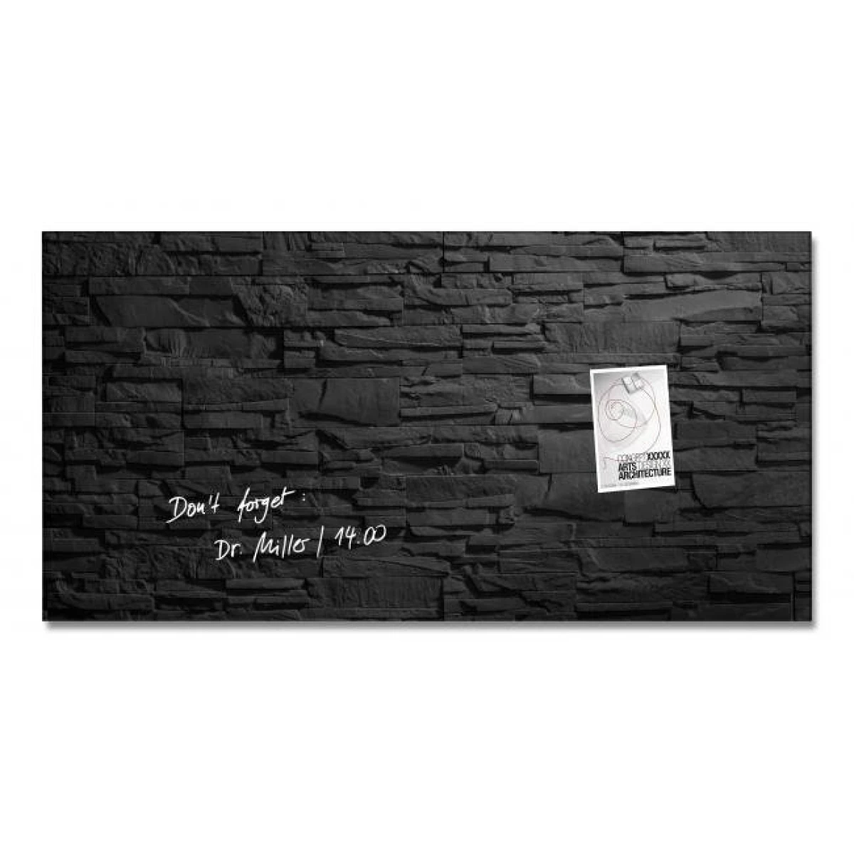 Sklenená tabuľa artverum 91x46cm bridlica 