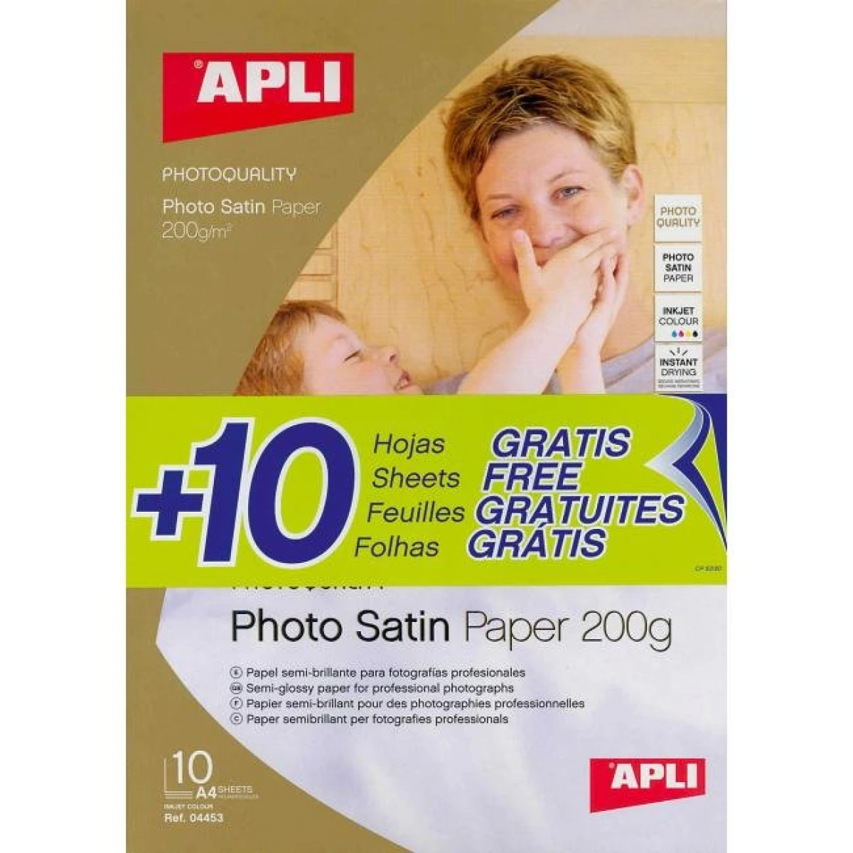 Fotopapier APLI A4 Satin, 200g, 20 hárkov 