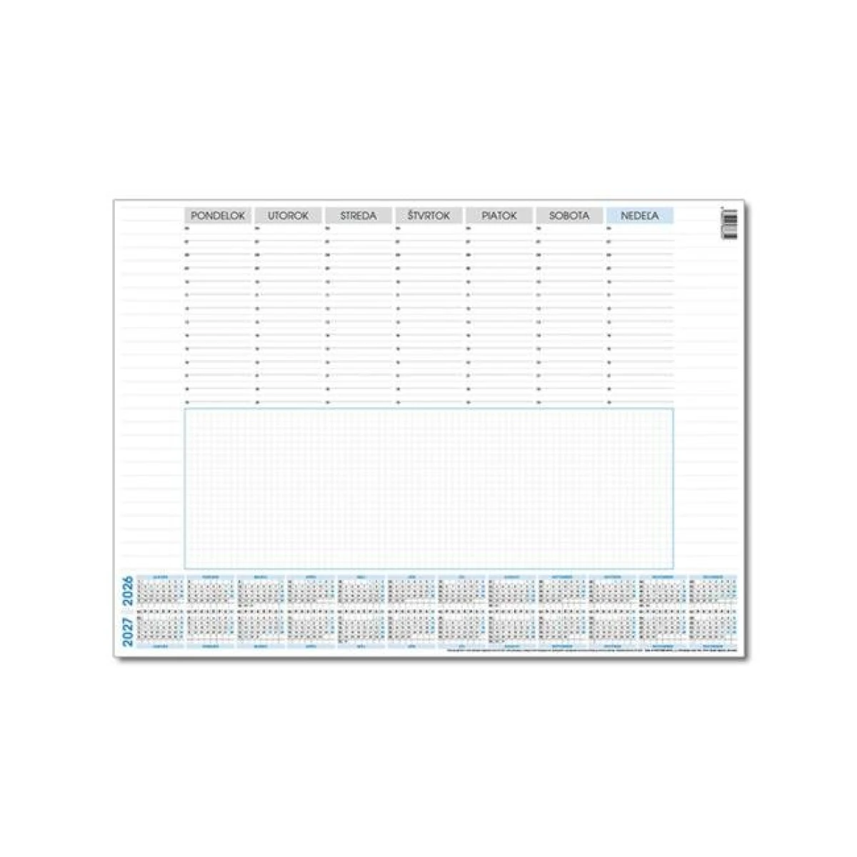 Podložka pracovná 20-listová 47 x 34 cm 2026 