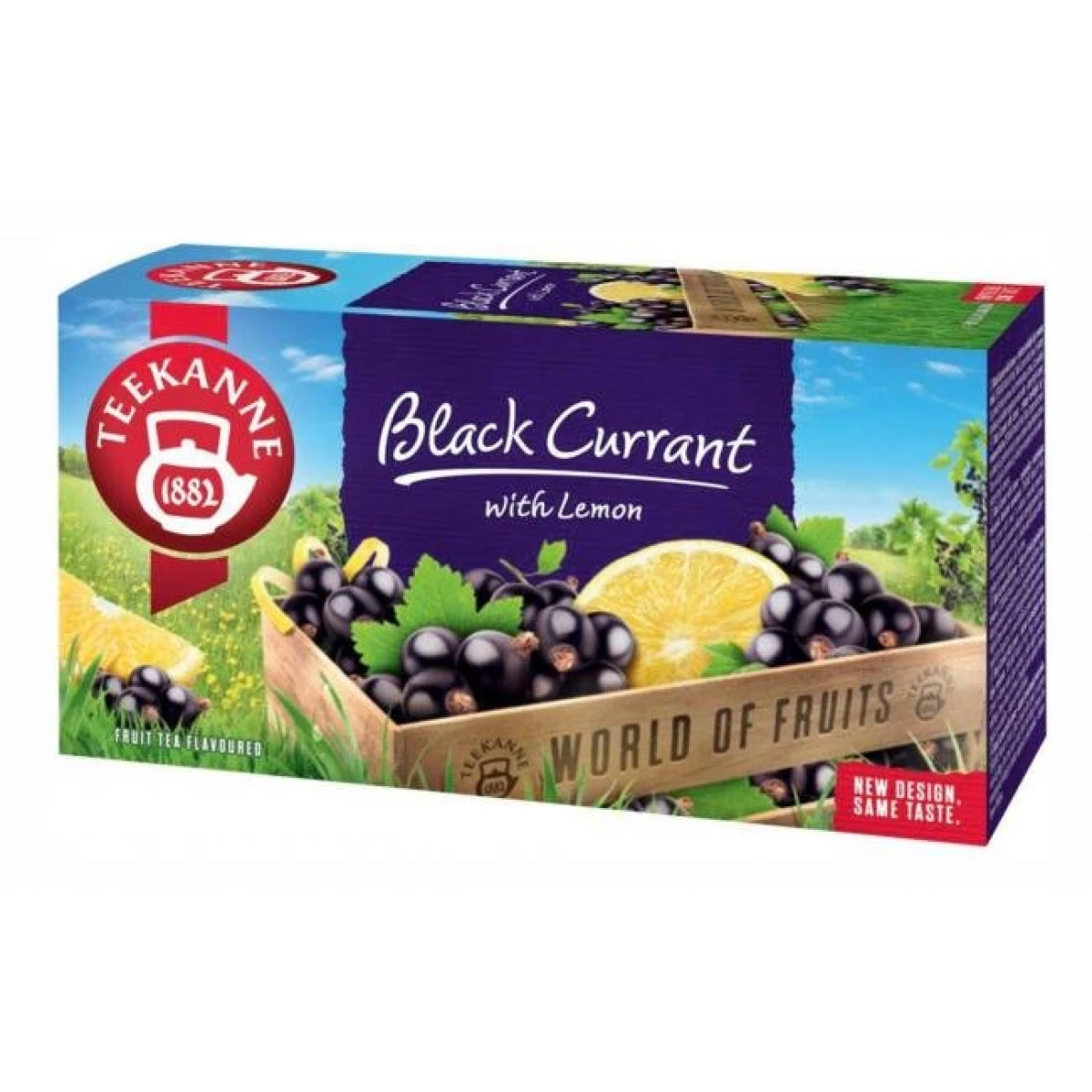 Čaj TEEKANNE ovocný Black Currant with Lemon HB 20 x 2,5g 