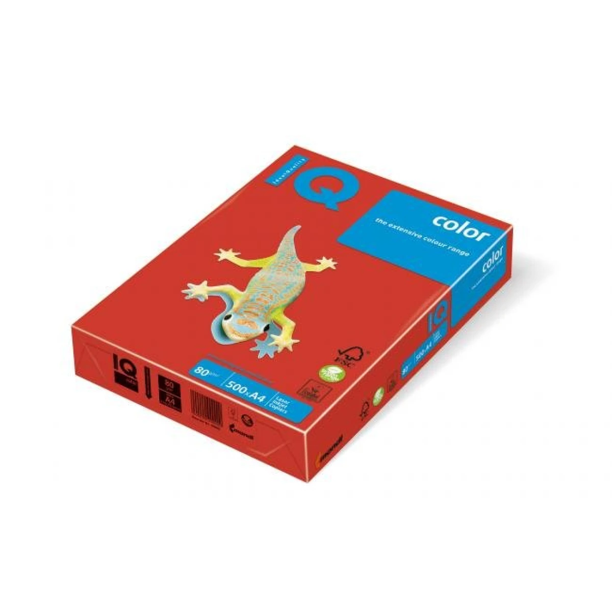 Farebný papier IQ color tehlovočervená ZR09, A4, 80g 