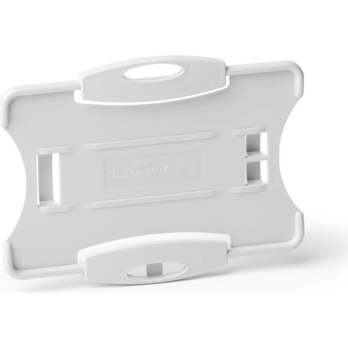 Visačka na plastovú kartu otvorená DURABLE ECO sivá 87x54mm 10ks 