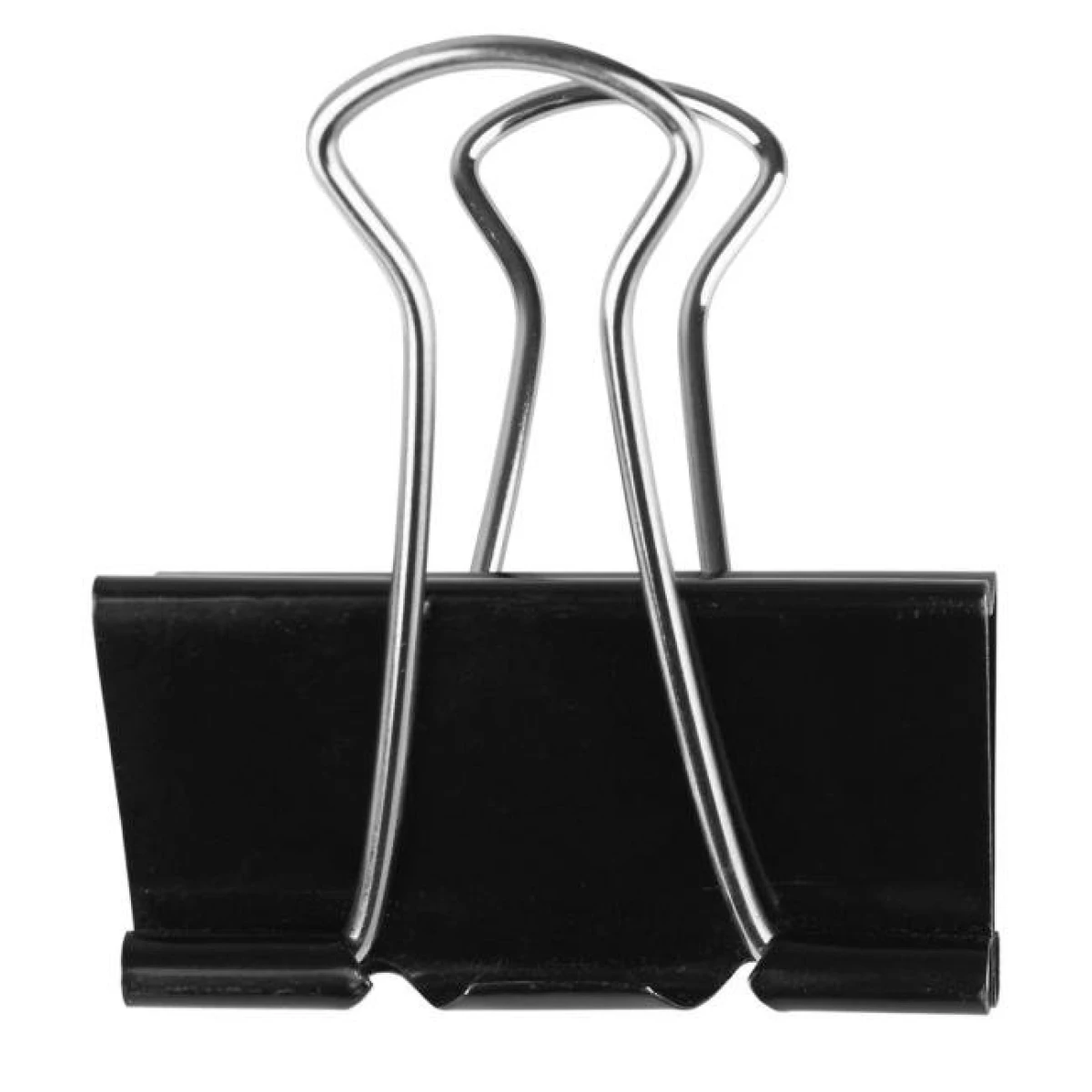 Klipy na dokumenty Q-CONNECT 24mm čierne 10ks 