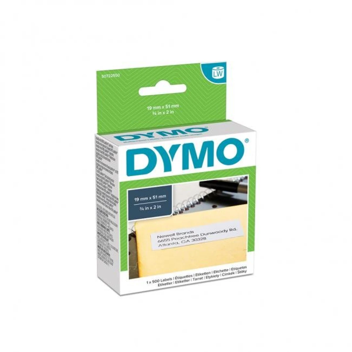 Samolepiace etikety Dymo LW 51x19mm viacúčelové biele 