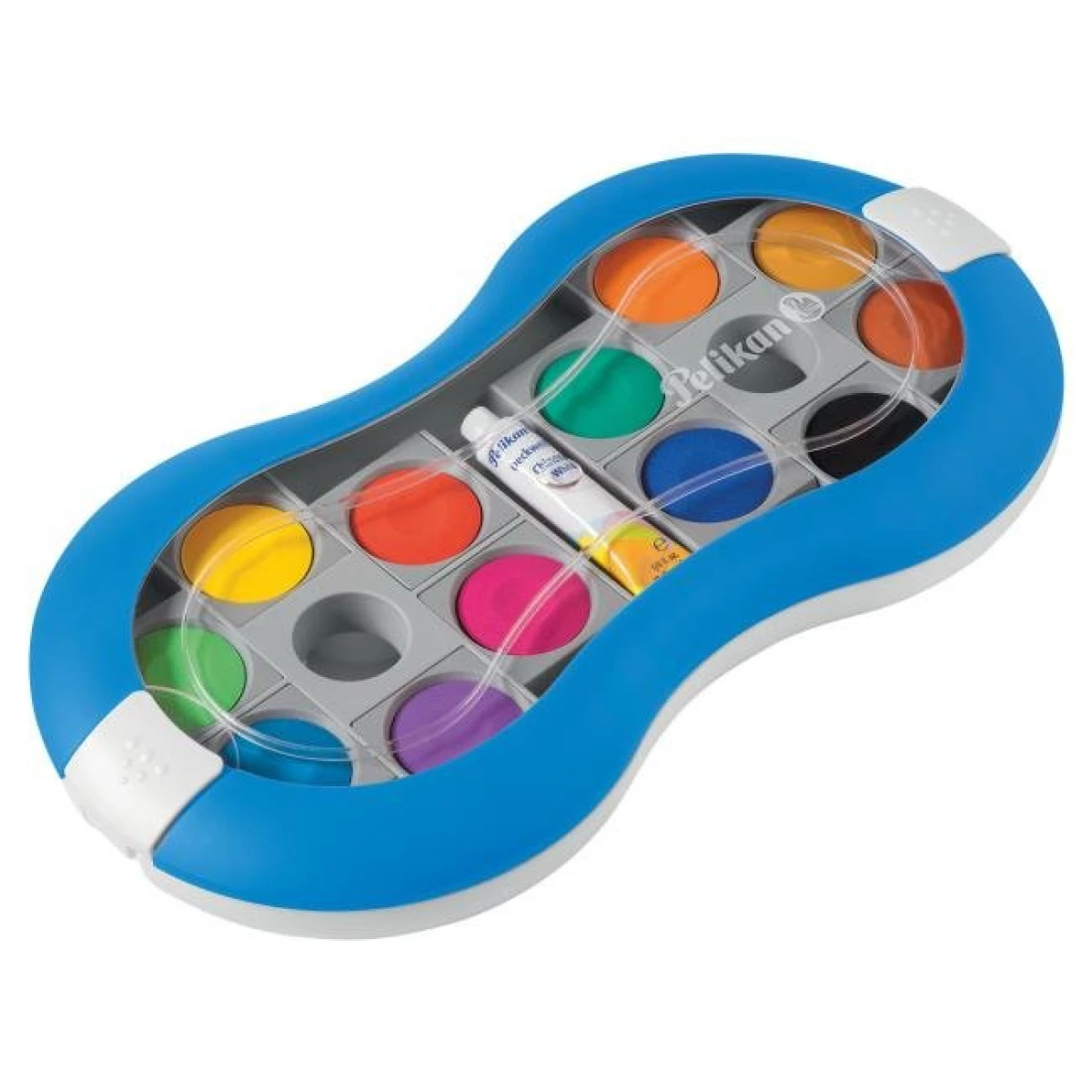 Vodové farby Pelikan Space+, 12 farieb, modré 