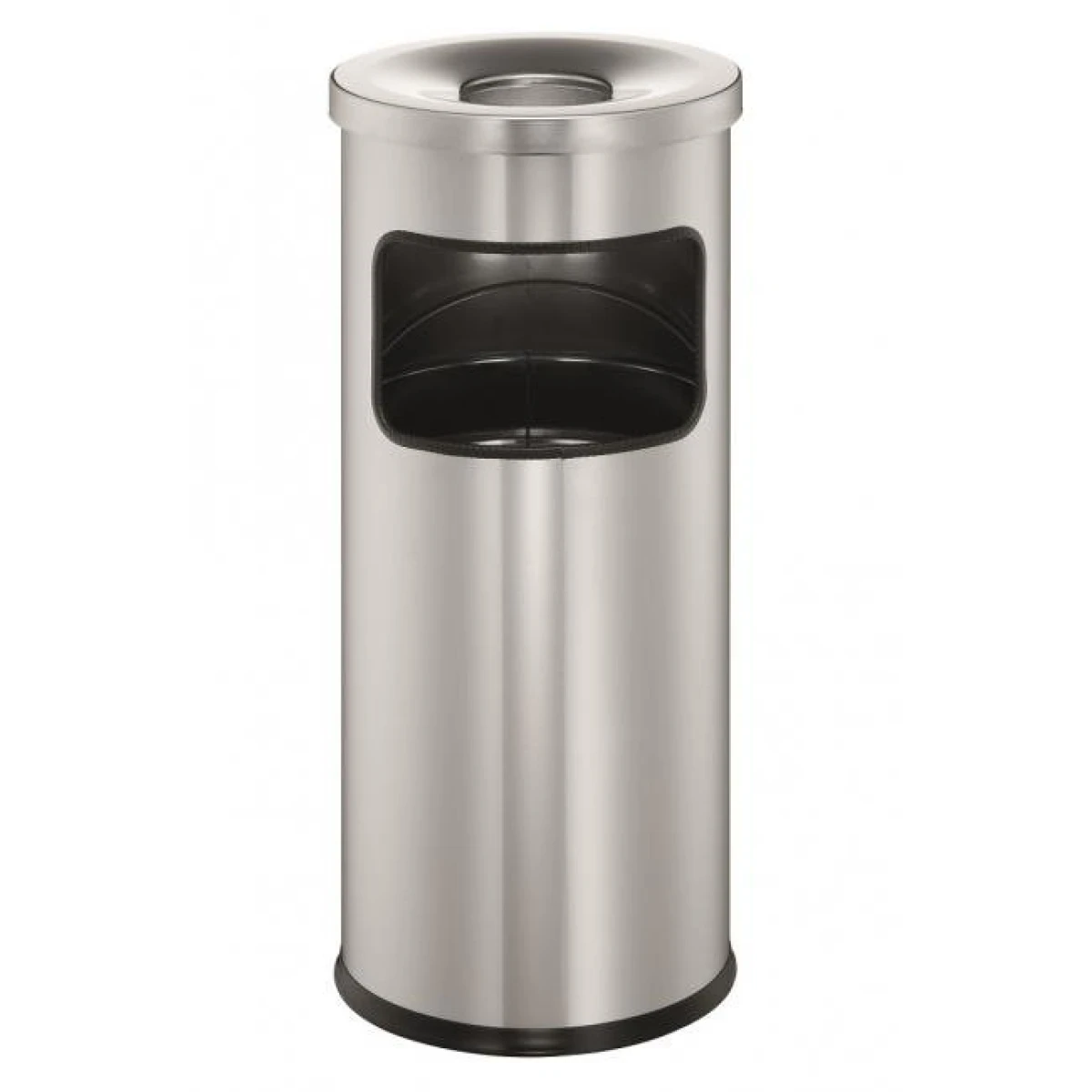Kôš s popolníkom 17 ℓ strieborný 