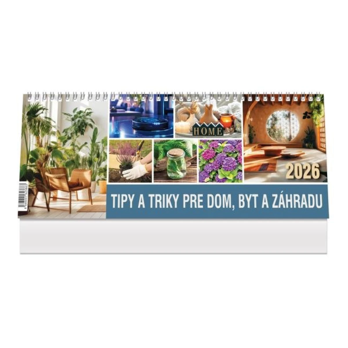 Stolový kalendár riadkový 30 x 12 cm - Tipy a triky 2026 