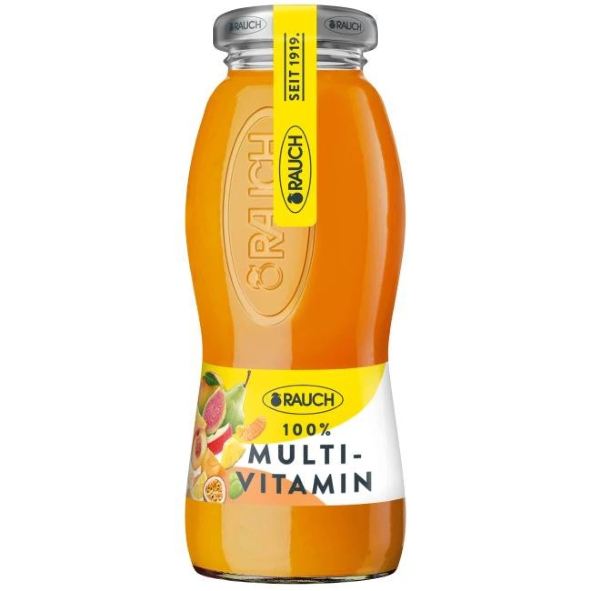 Džús RAUCH Multivitamín 100% 24 x 0,2 ℓ NEVRATNÉ SKLO 