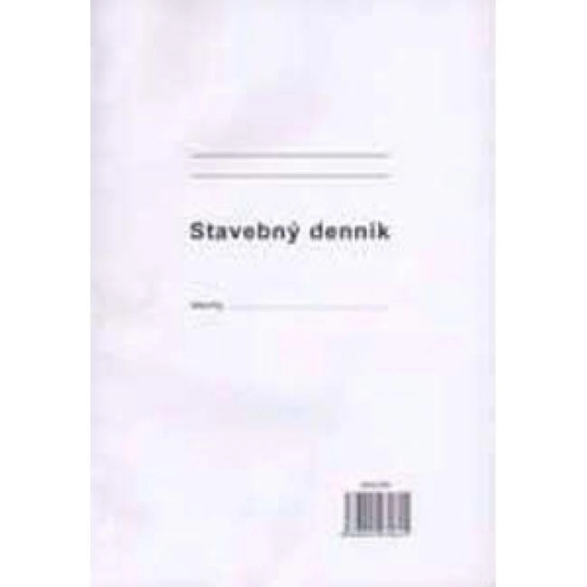 Stavebný denník, A4, 25x3+8 listov, samoprepis, číslovaný 