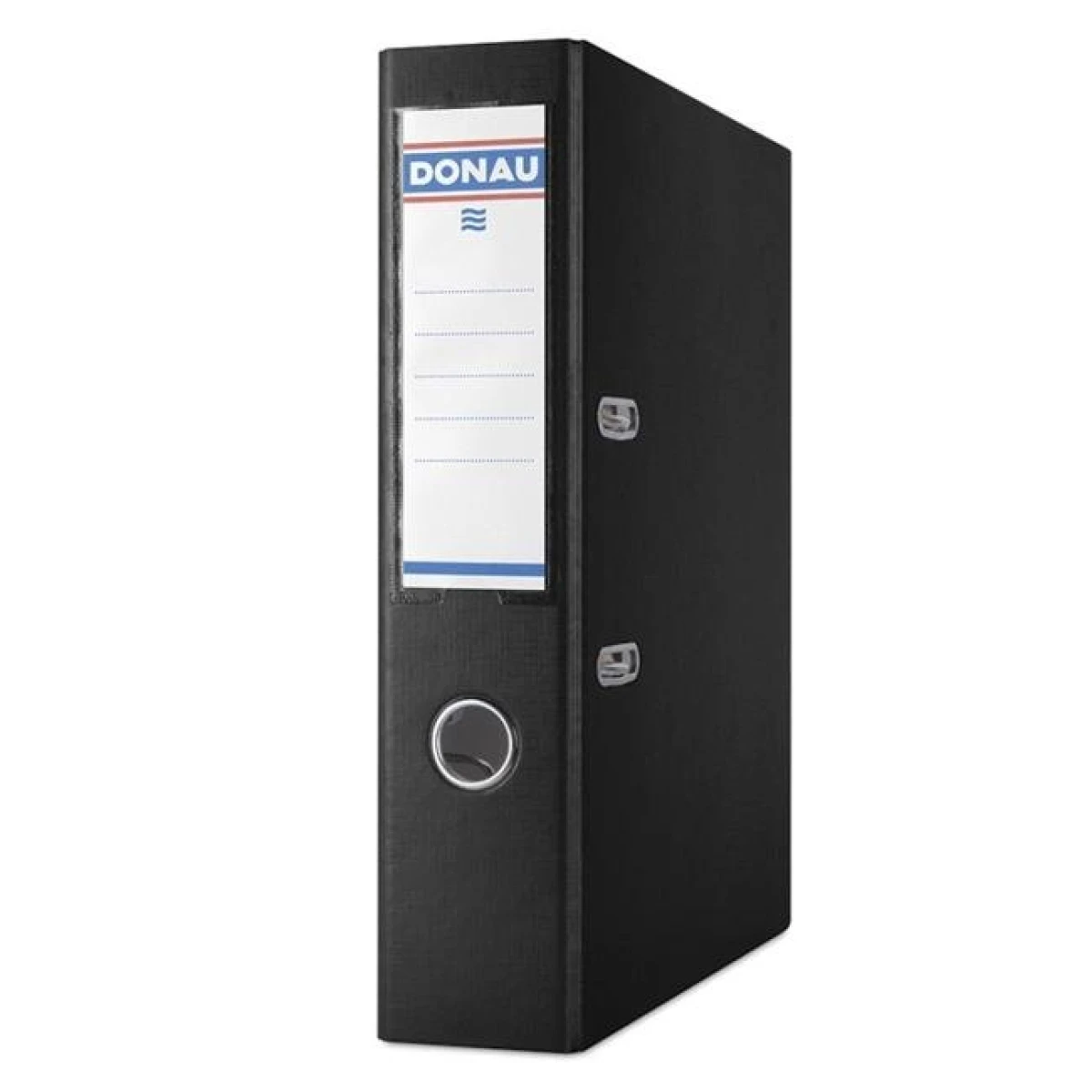 Zakladač pákový DONAU Master, kartón a fólia, A4/75 mm, čierny 