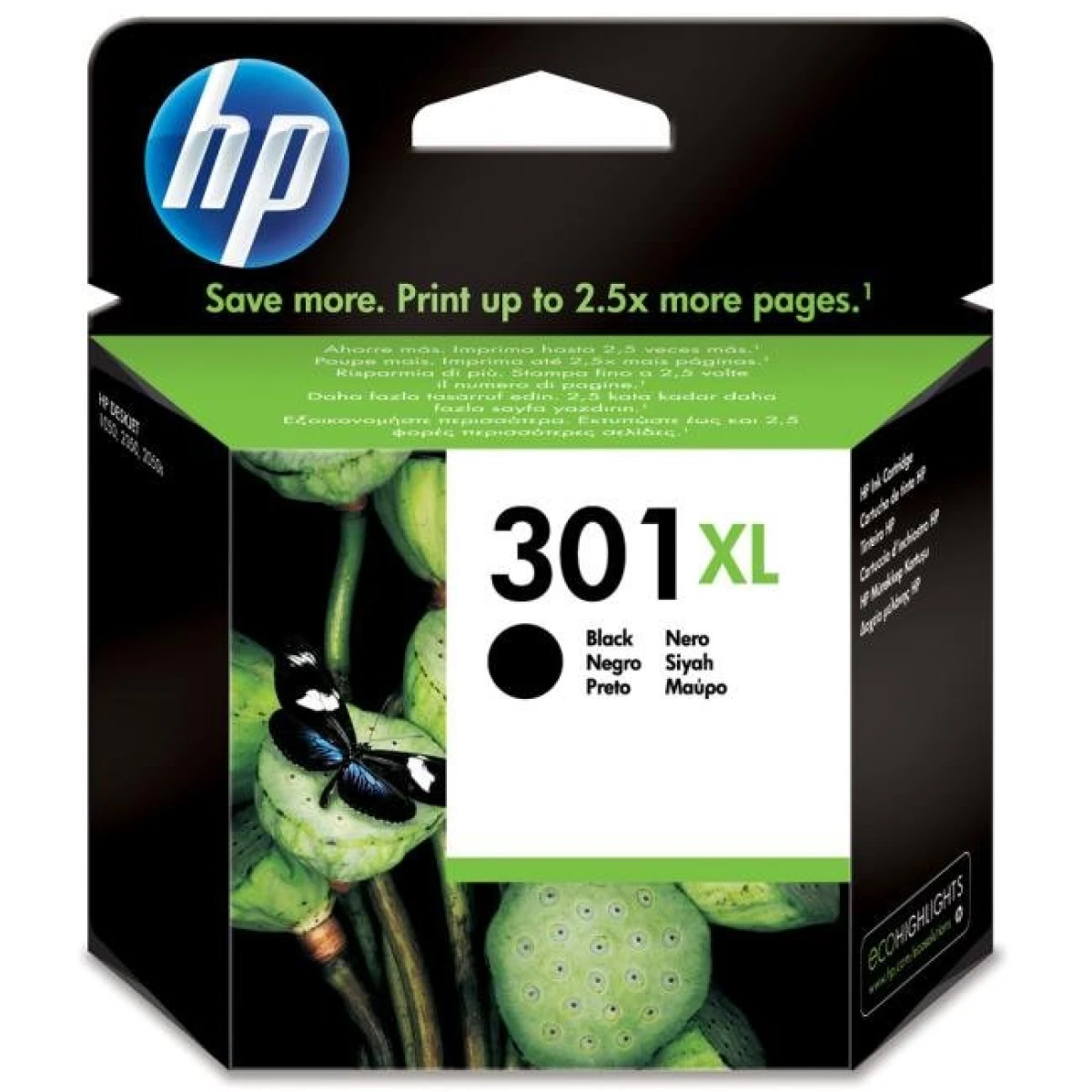 Atramentová náplň HP CH563EE HP 301XL black XL (480 str.) pre Deskjet 1050A/1510/2050/2050A