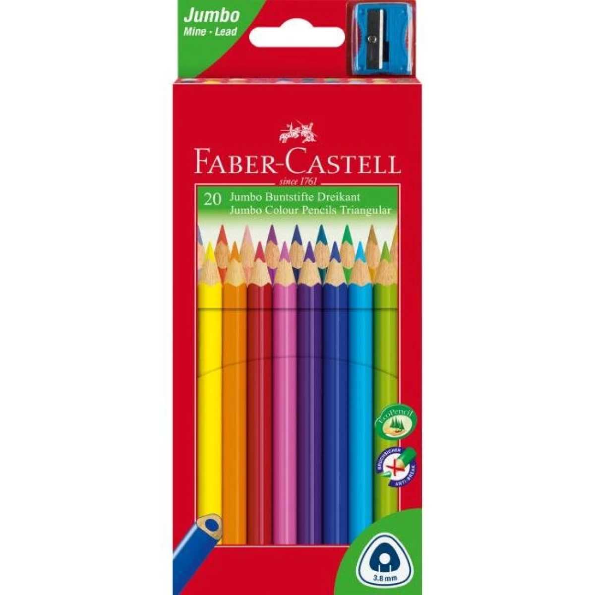 Farbičky Faber Castell Junior grip, 20 ks 