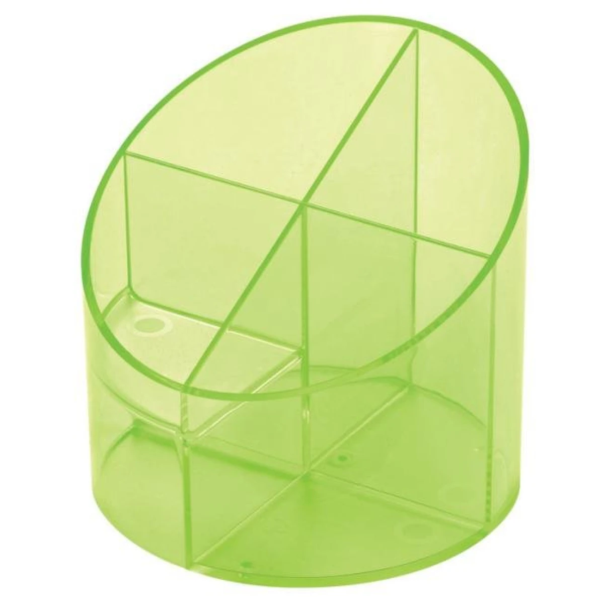 Stojan na perá Economy priehľadný zelený 