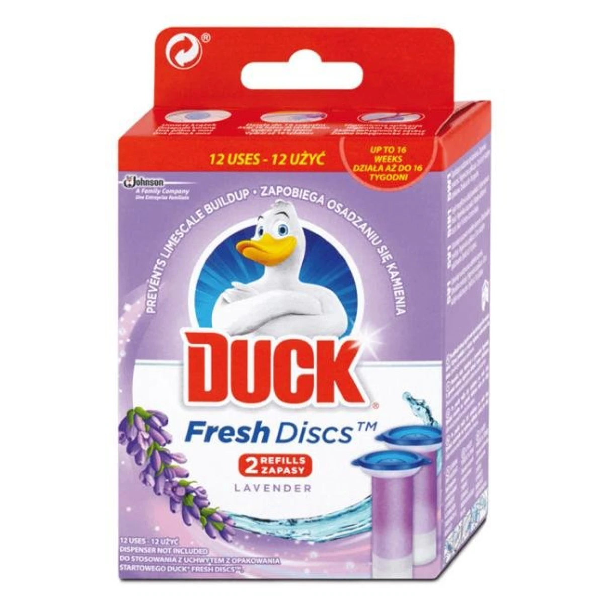 Náhrada DUCK Fresh Discs WC gél 2 x 36 ml Levanduľa 