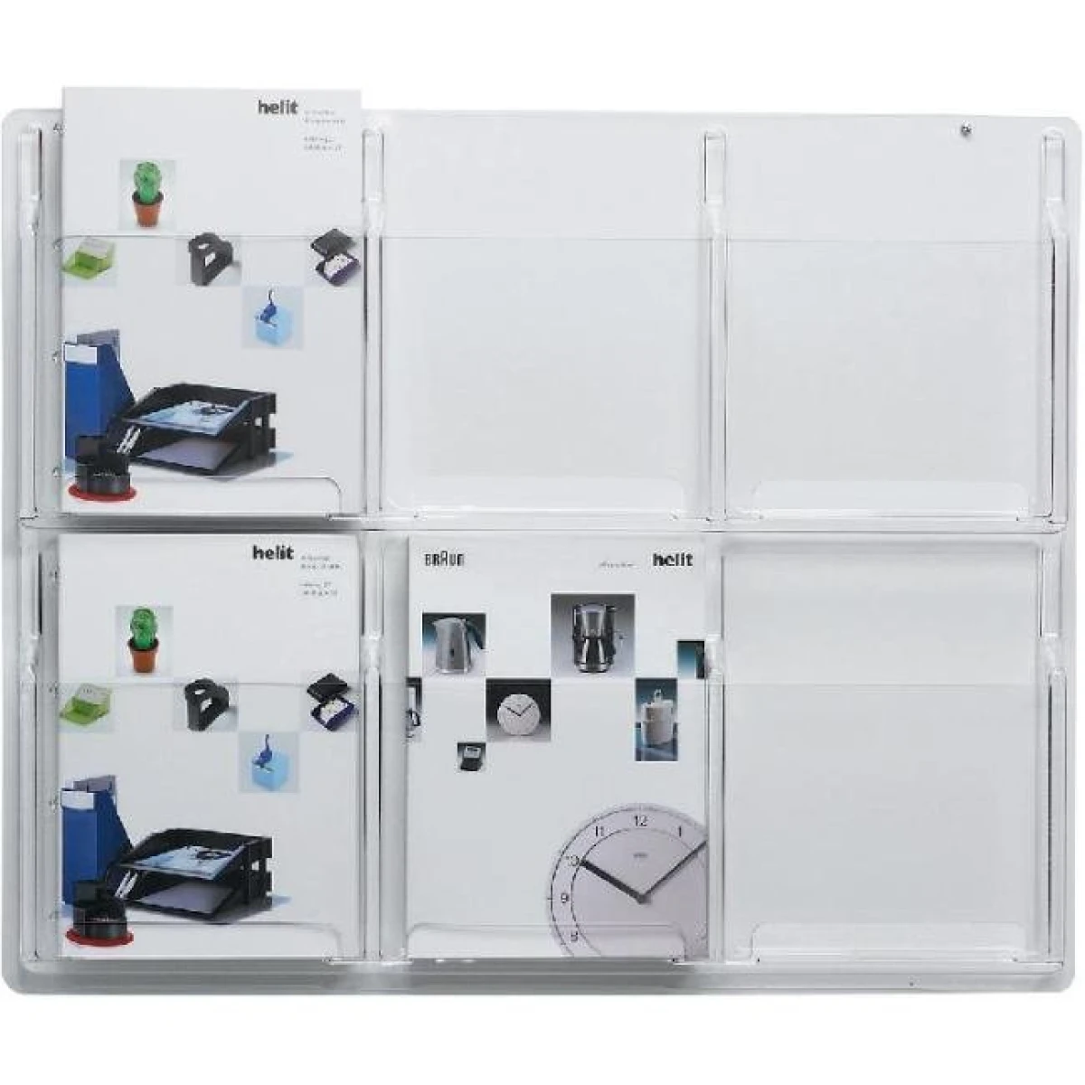 Prezentačný panel so 6 odkladačmi 