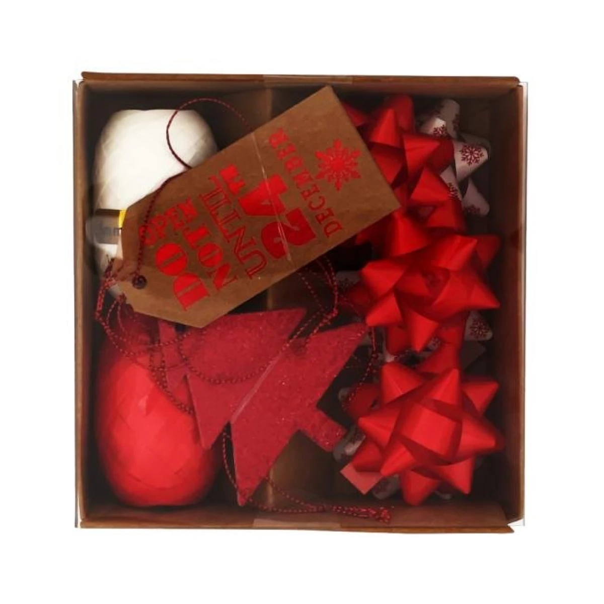 Veľká vianočná súprava na balenie darčekov červenohnedá 