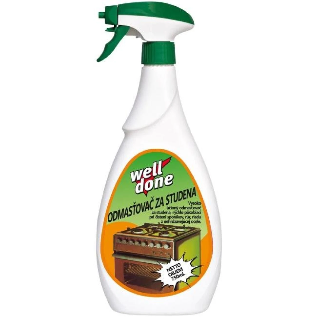 Well Done Odmasťovač za studena s rozprašovačom, 750 ml 