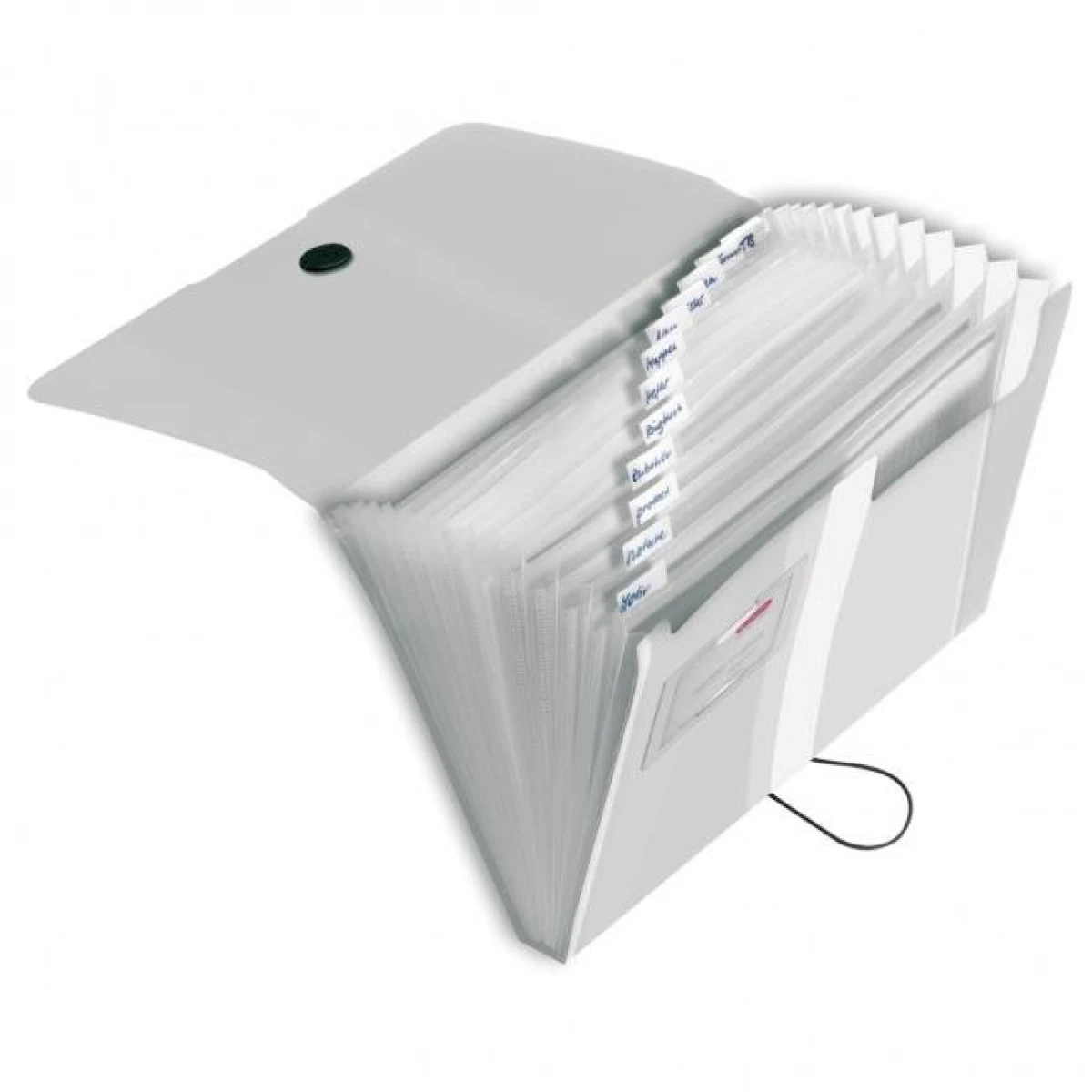 Aktovka plastová s priehradkami Herlitz Easy Orga transparentná číra 