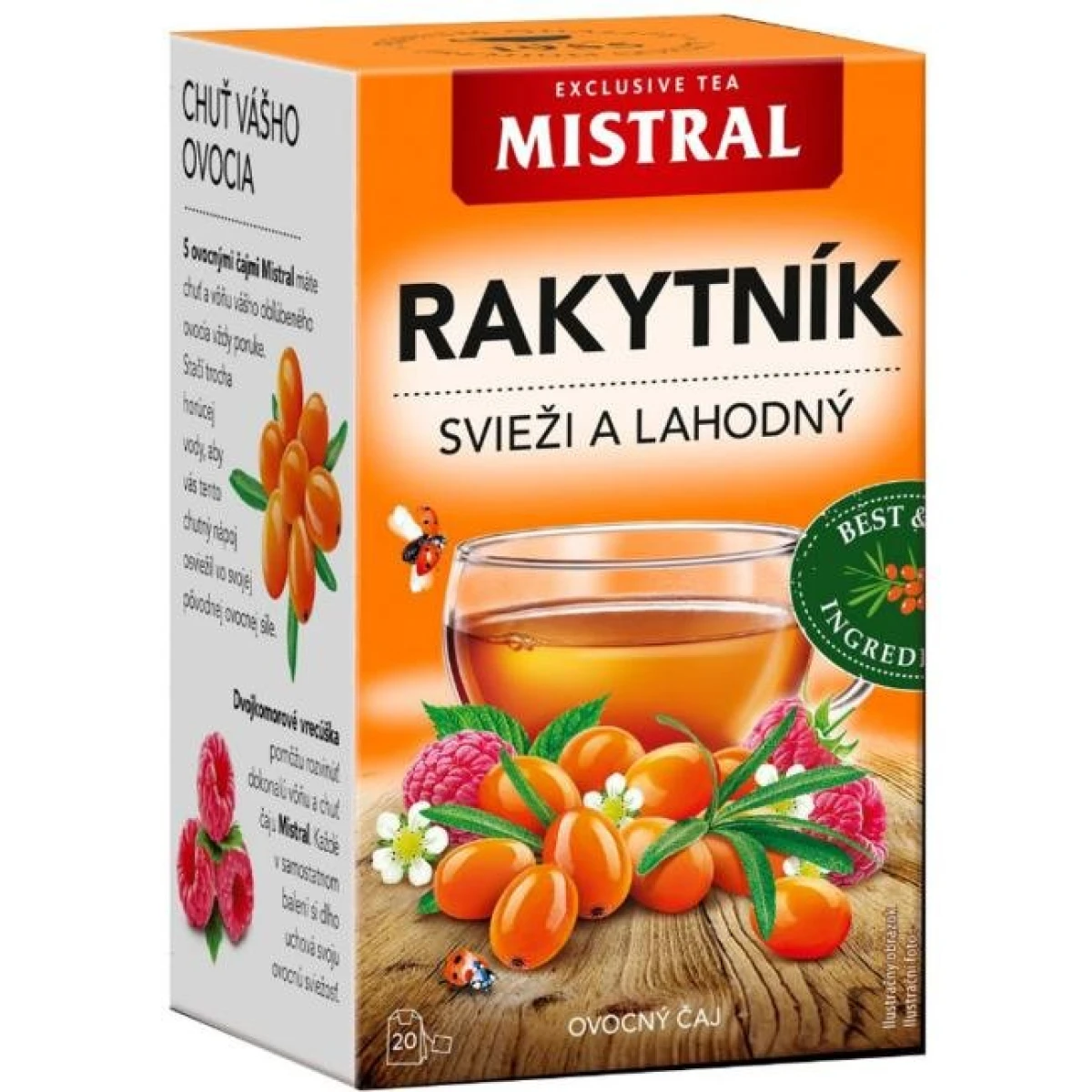 Čaj MISTRAL ovocný Rakytník HB 40 g 