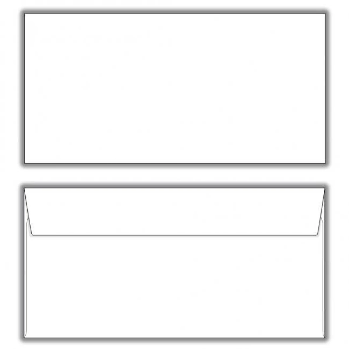 Poštové obálky DL s páskou, 1000 ks 