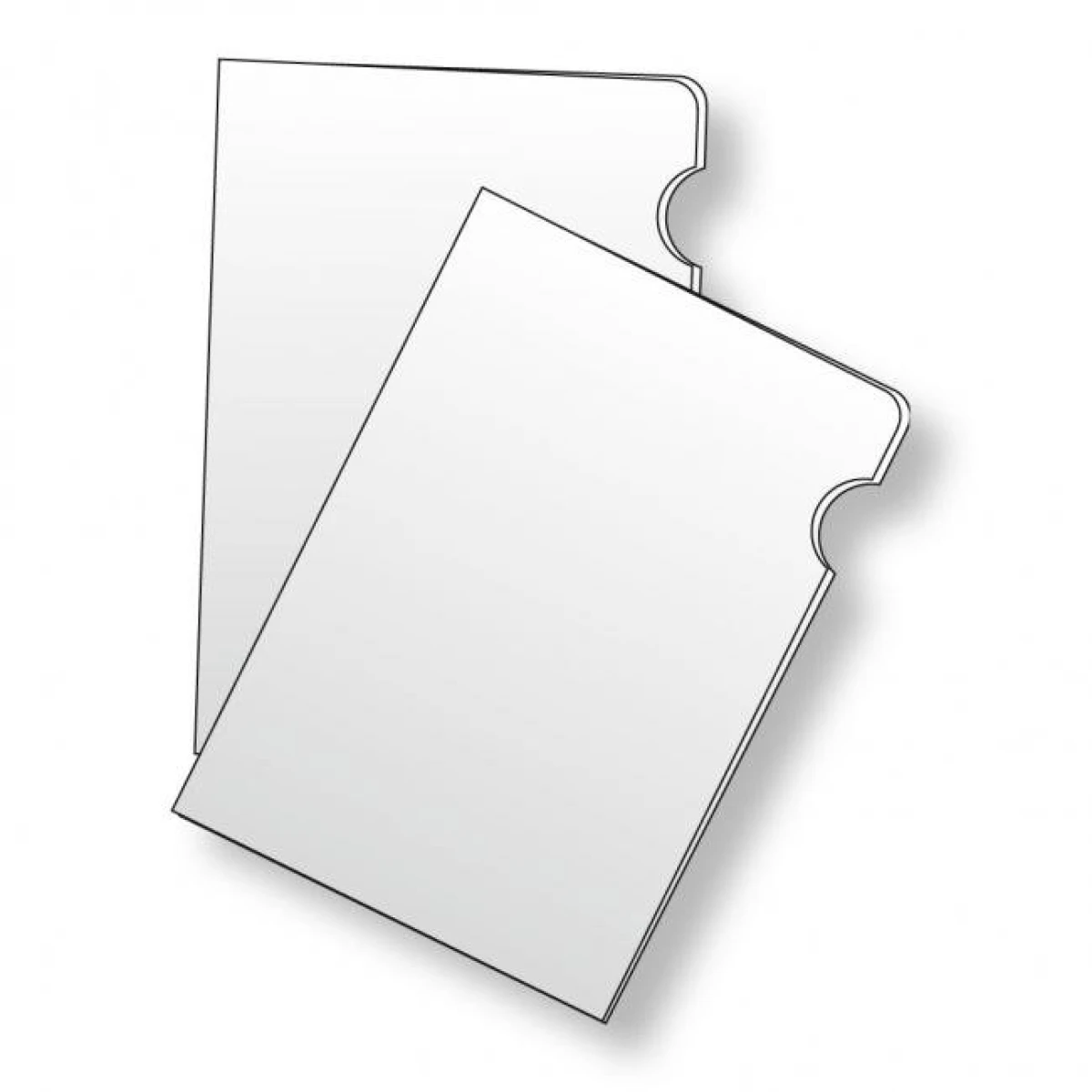 Obal L na dokumenty Karton PP Glasklar 140mic 10ks 