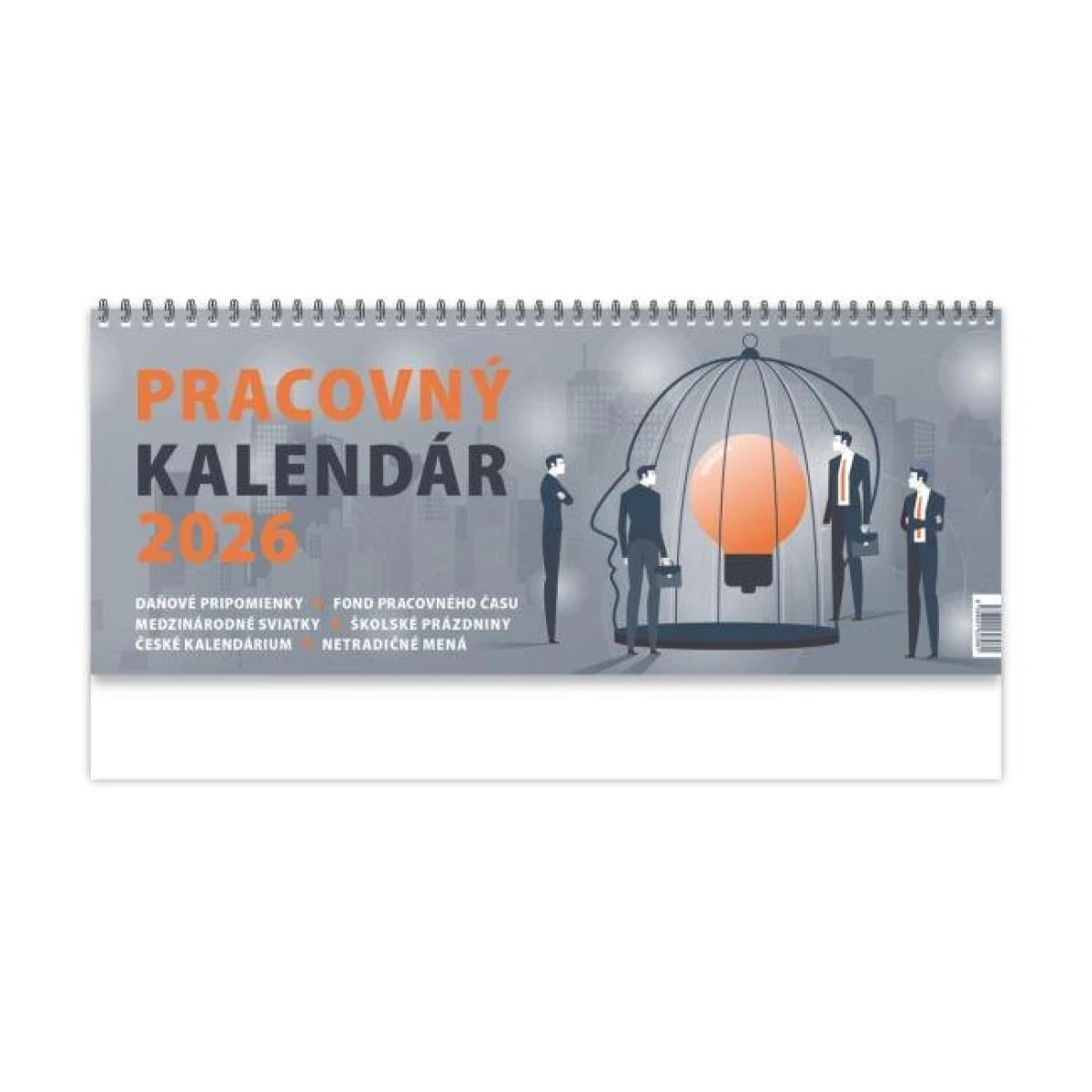 Stolový kalendár riadkový 30 x 12 cm - Pracovný veľký 2026 
