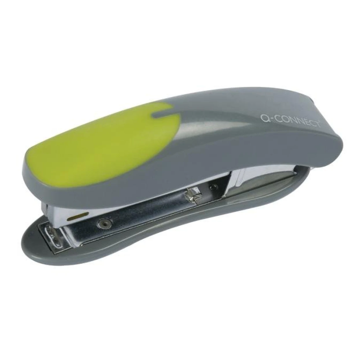Zošívačka Q-CONNECT s kovovým mechanizmom sivá/zelená 10 listov 