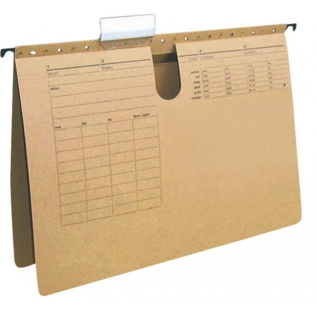 Závesný obal s rýchloviazačom Q-CONNECT recyklovaný hnedý 