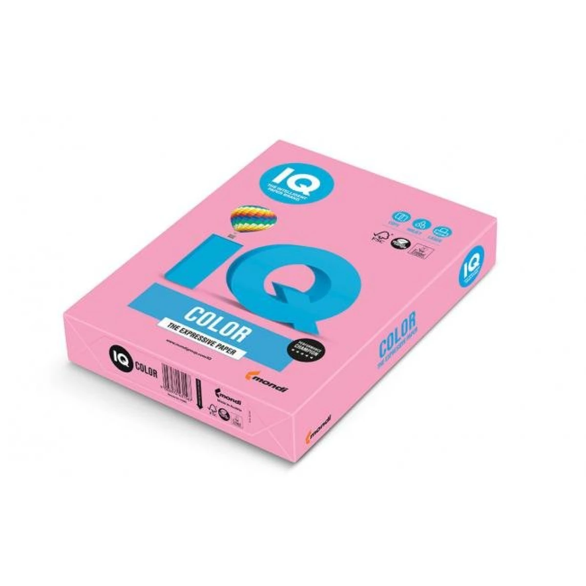 Farebný papier IQ color ružová pastelová PI25, A4, 80g 