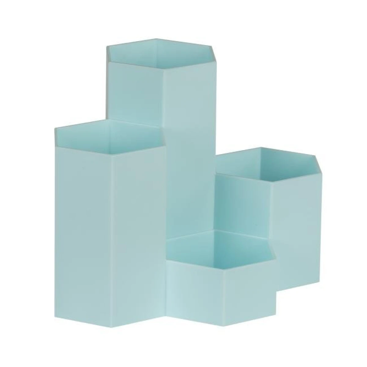 Stojan na perá včelí plást tyrkysový 