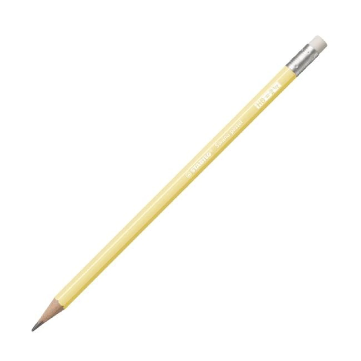 Ceruzka STABILO Swano Pastel HB s gumou pastel žltá 