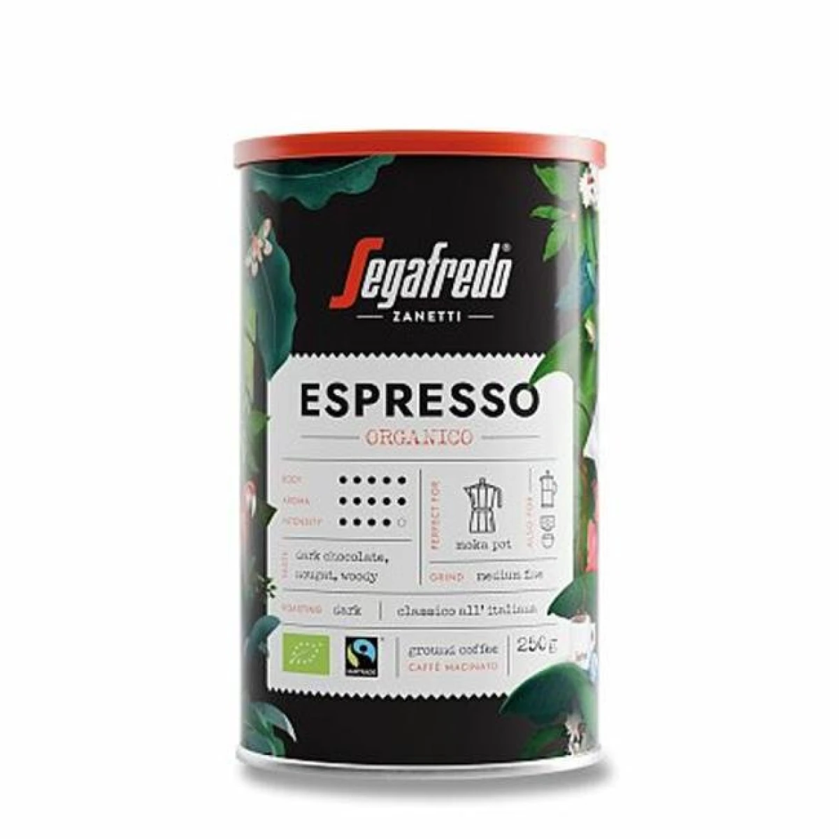 Káva Segafredo Espresso Organico mletá 250g 