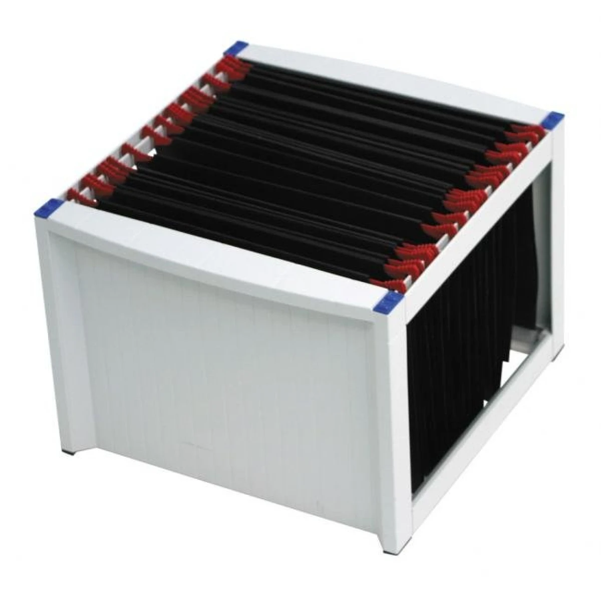 Zásobník na závesné obaly Helit sivý 